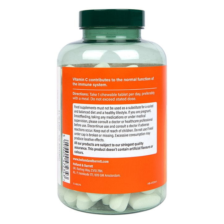 Holland & Barrett High Strength Chewable Vitamin C 1000mg 120 Tablets